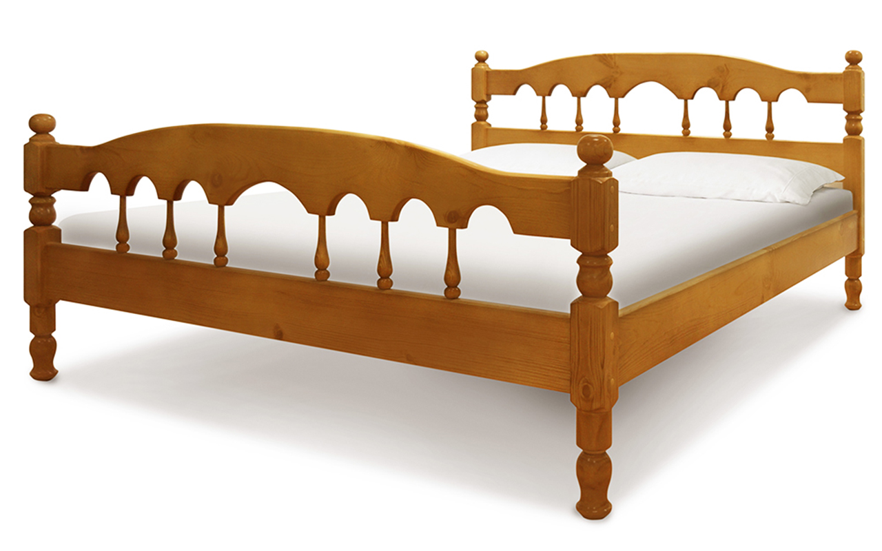 фото: Кровать ВМК-Шале Деревянные Капелла 90x190 см