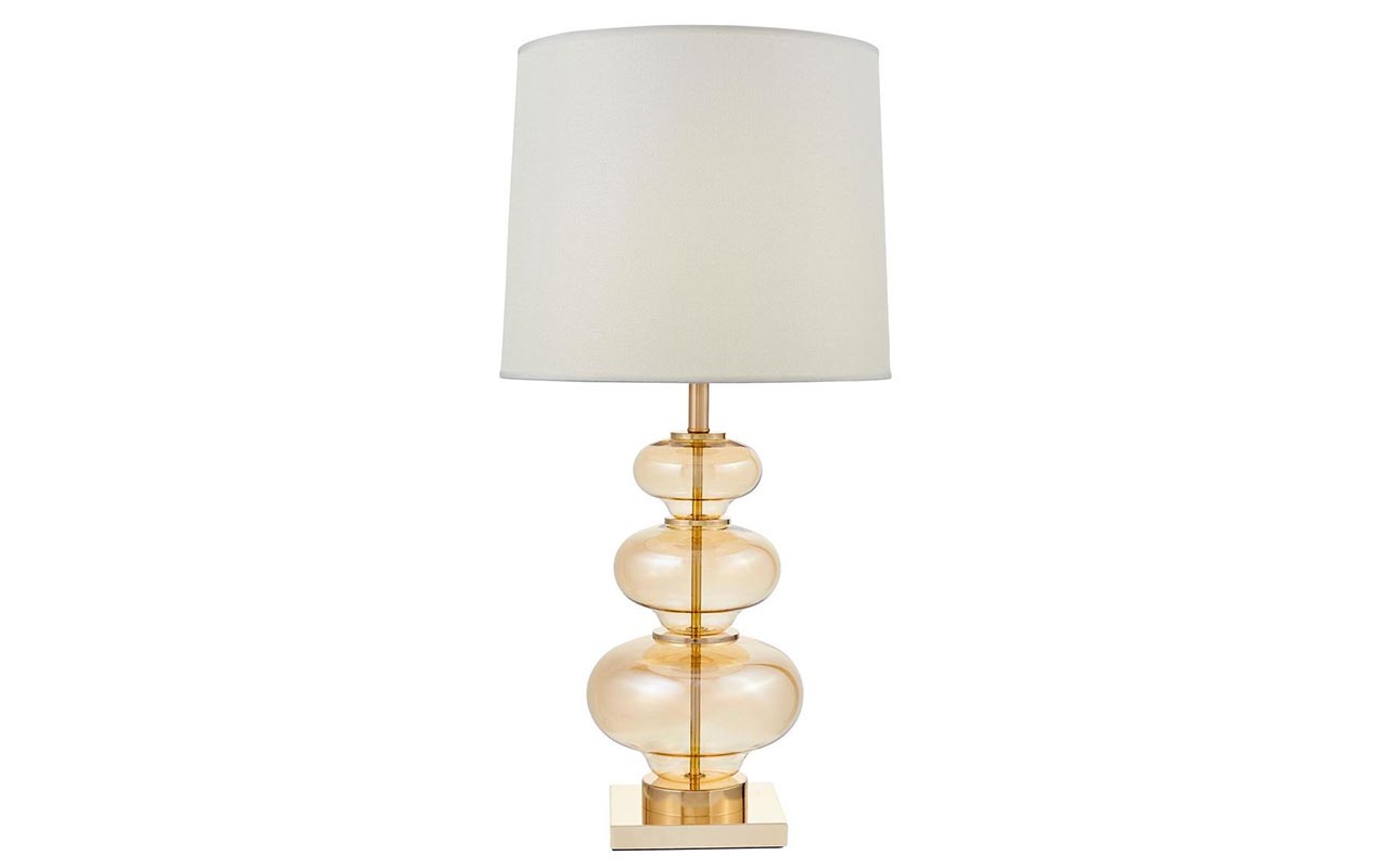 фото: Настольная Лампа Lumina Deco Briston LDT 303 F.GD+WT
